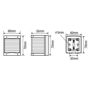 Imagen de Luz popa blanca - carcasa blanca rectangular
