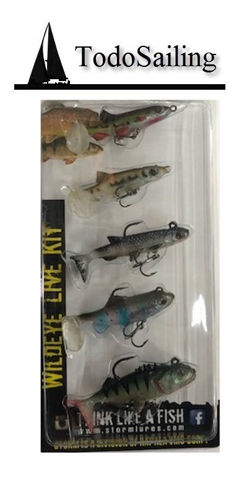 Imagen de WLKIT5 SEÑUELO KIT WILL EYE STORE X 5PCS 6-8Cm 15 Grs.