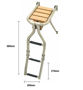 Imagen de Escalera con plataforma de teca 27x39 cm