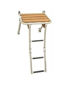 Imagen de Escalera con plataforma de teca 45x39 cm